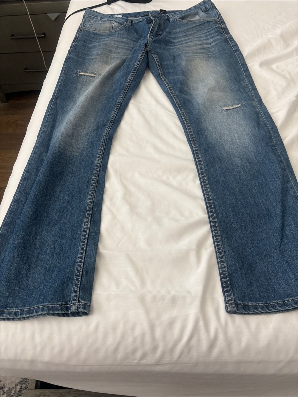 Buffalo David Bitton Men's Blue Bootcut Jeans